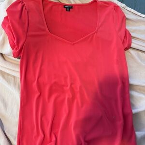 Torrid Bright Red Short Sleeve Top